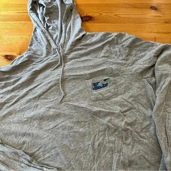 Vineyard vines hooded long sleeve Christmas tree Men L - Picture 2 of 6